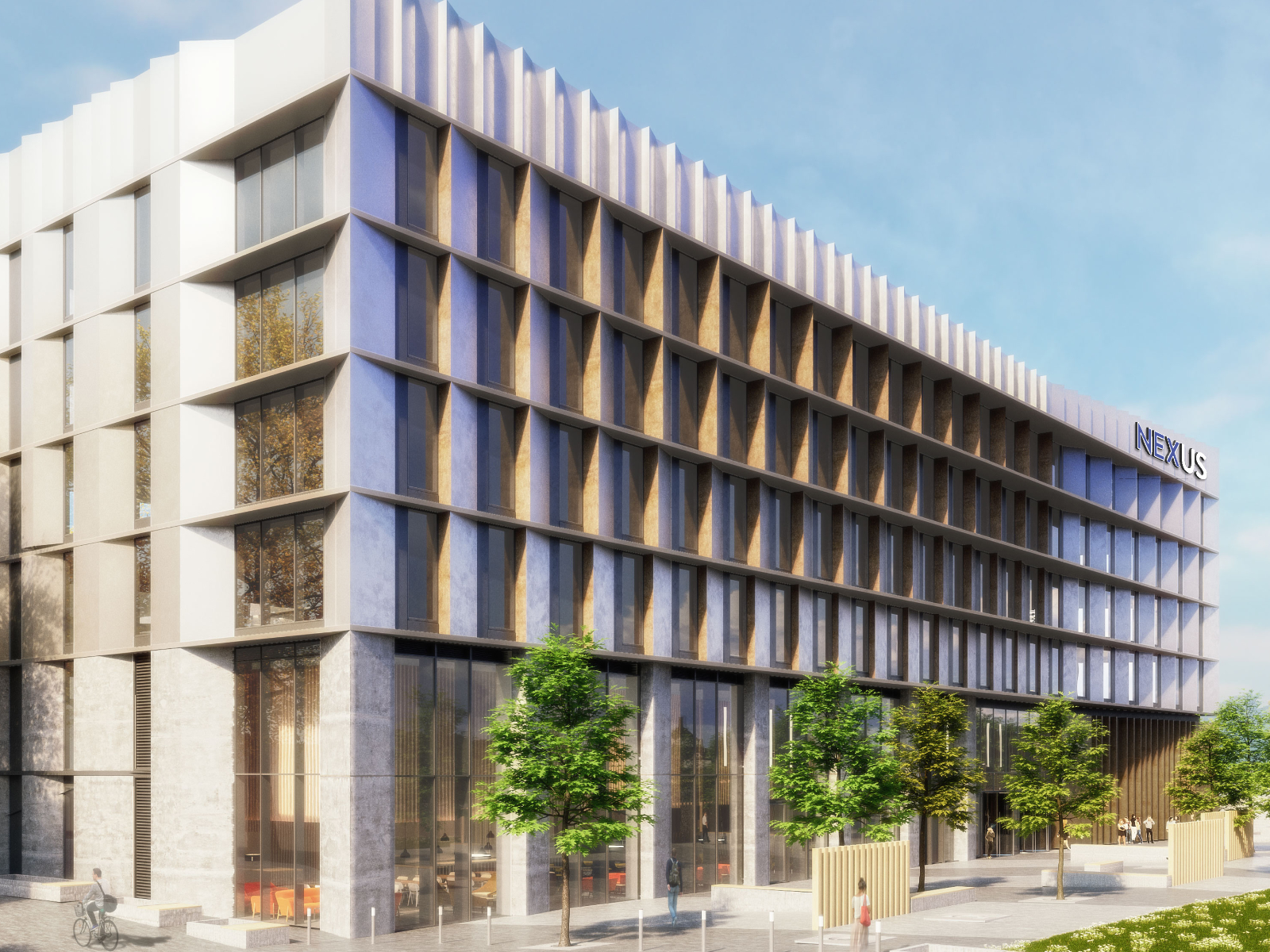 Artist's impression of the Nexus building from the southwest elevation