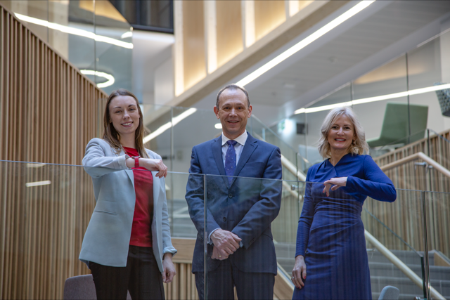 Image of Lizzie McCloy Nexus Enterprise Manager, Dr Martin Stow - Nexus Director and Helen Oldham - NorthInvest Founding Board Director