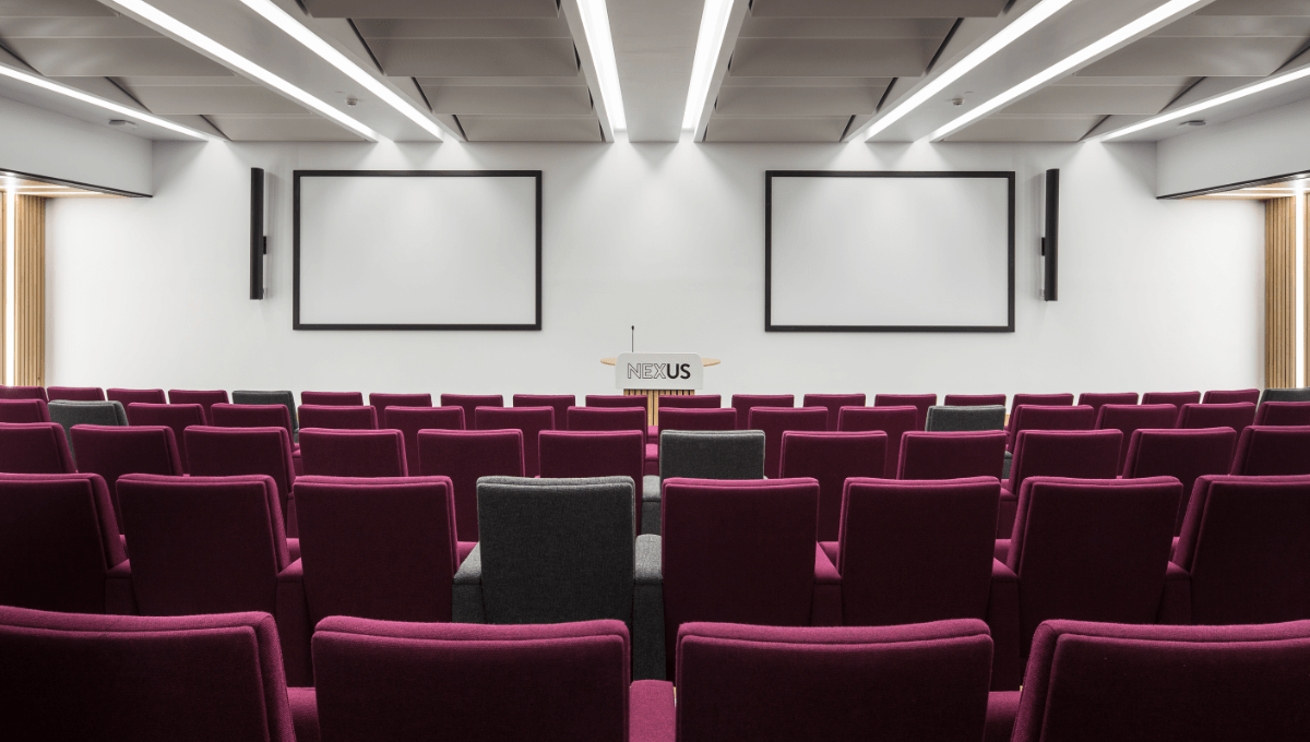 Forward shot of the Nexus Lecture theatre.