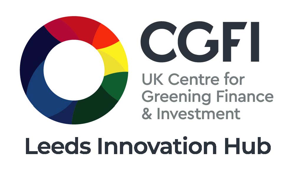 Logo for the UK Centre for Greening Finance and Investment.