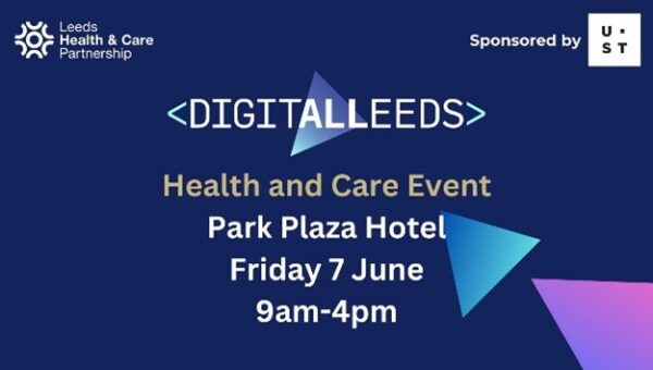 Digital Leeds Healtyh and Care Event graphic.