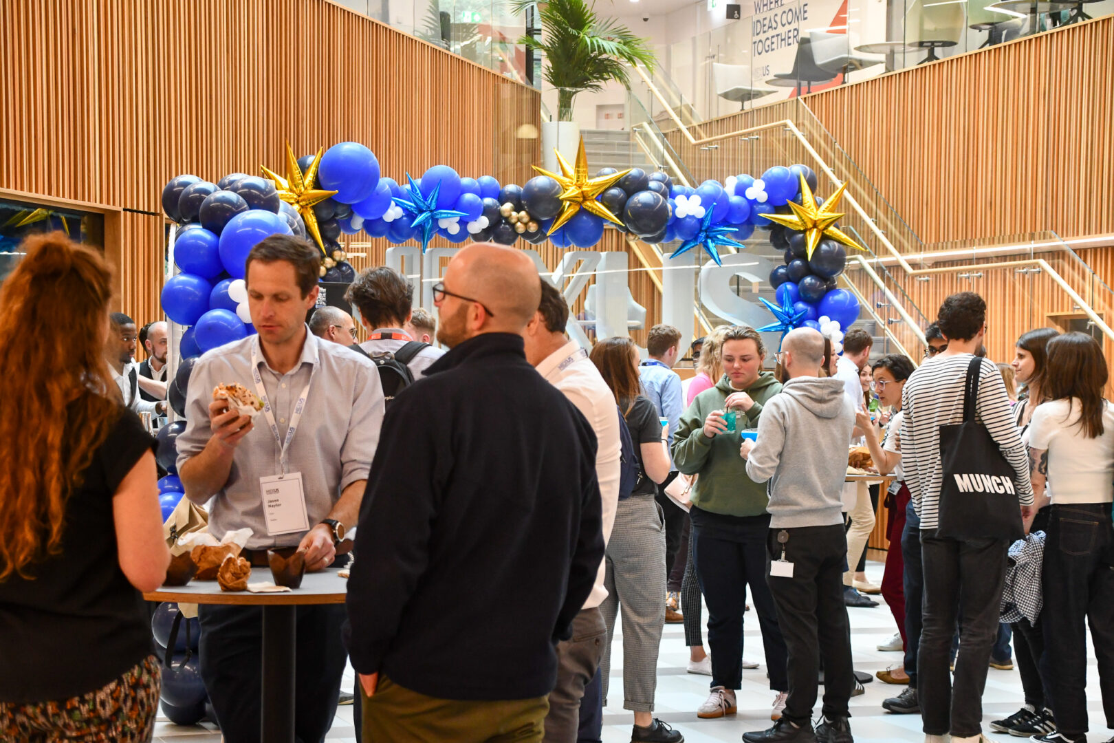 People networking at a party at Nexus