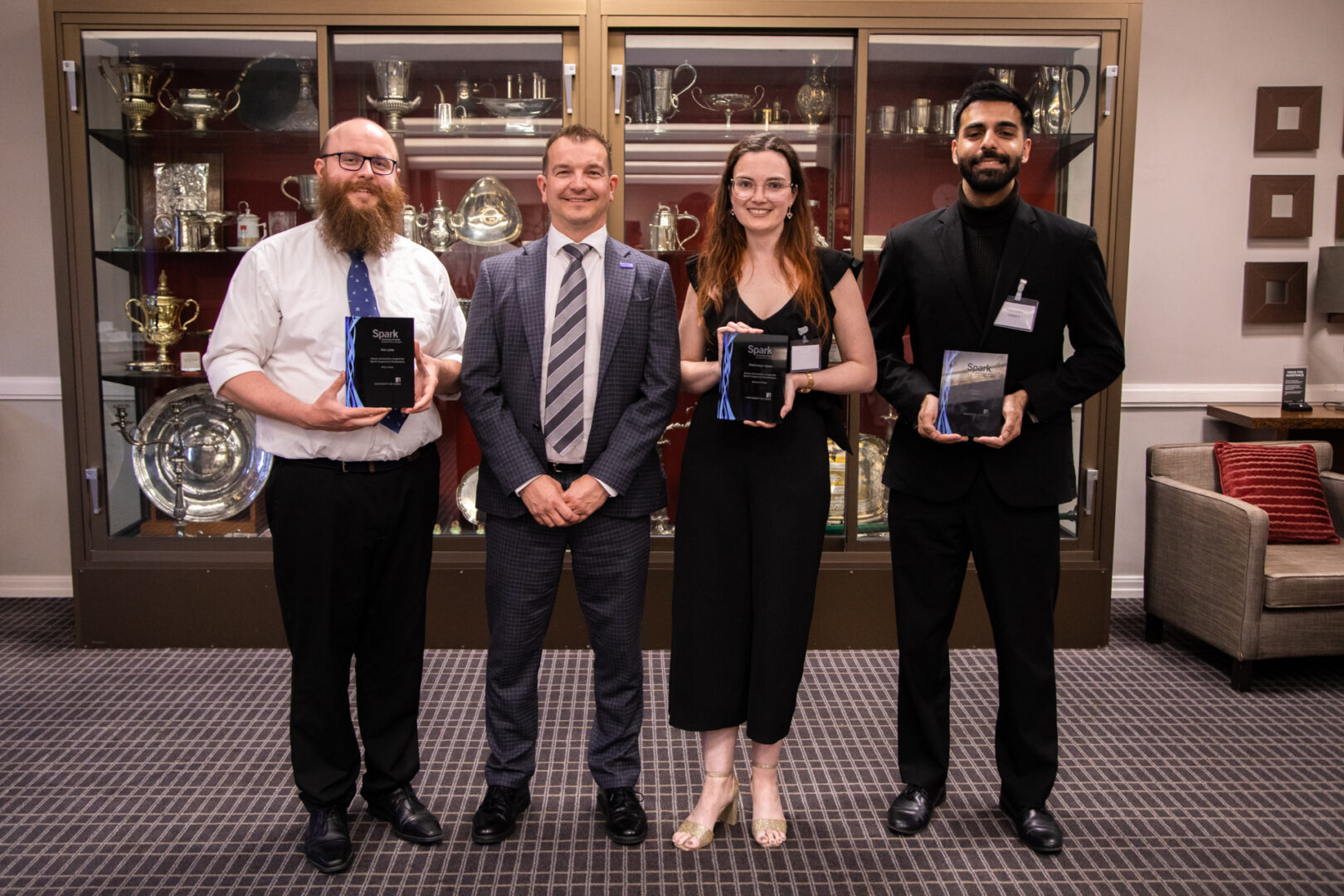 From Left to Right: Ben Pickering, Gareth Scargill (Nexus Director), Dr Amanda MacCannell and Husain Alogaily