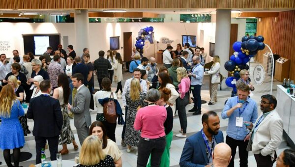 People networking at an event